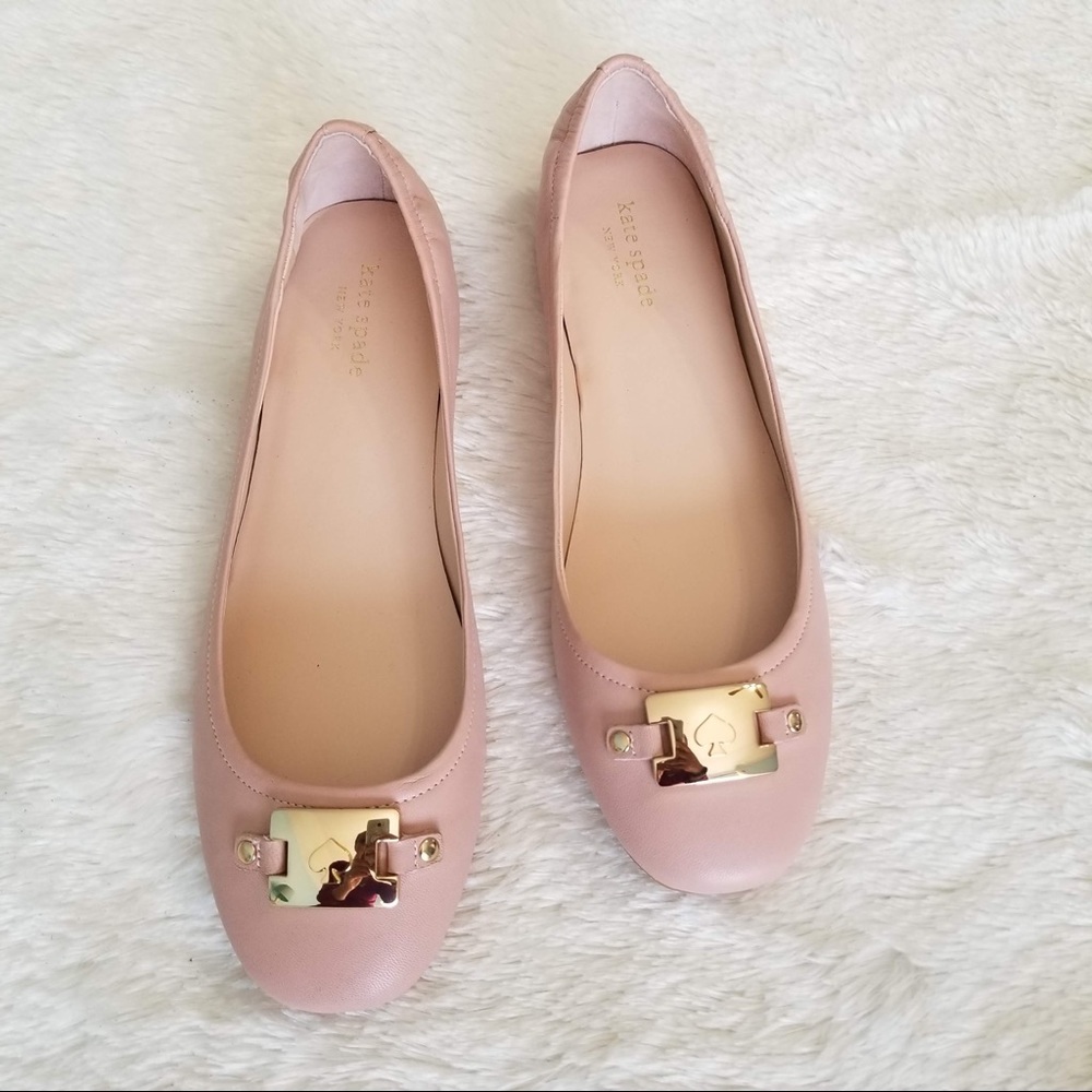 Kate Spade New York Leather Pink Flat shoes